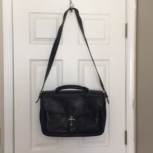 Coach, all leather laptop bag!